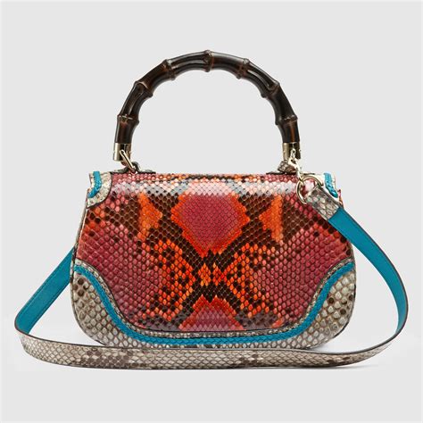 gucci new bamboo bag colors guccissima|gucci bamboo bag price.